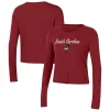 Women's Under Armour Cardinal South Carolina Gamecocks Vault Cropped Long Sleeve T-Shirt