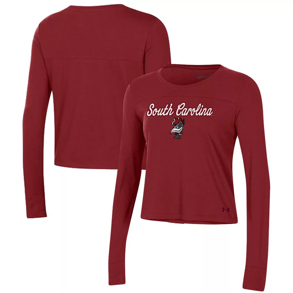 Women's Under Armour Cardinal South Carolina Gamecocks Vault Cropped Long Sleeve T-Shirt Women's Under Armour Cardinal South Carolina Gamecocks Vault Cropped Long Sleeve T-Shirt -Under Armor shop 5276127