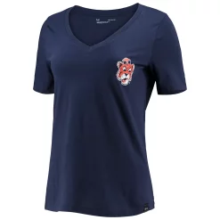 Women's Under Armour Navy Auburn Tigers Vault V-Neck T-Shirt -Under Armor shop 5276178 ALT2