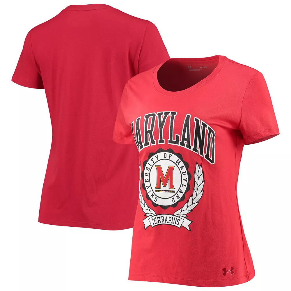 Women's Under Armour Red Maryland Terrapins T-Shirt Women's Under Armour Red Maryland Terrapins T-Shirt -Under Armor shop 5276944 ALT