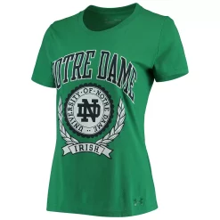 Women's Under Armour Kelly Green Notre Dame Fighting Irish T-Shirt -Under Armor shop 5276970 ALT2