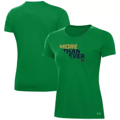 Women's Under Armour Kelly Green Notre Dame Fighting Irish 2021 Irish Wear Green Performance T-Shirt