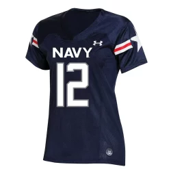 Women's Under Armour #12 Navy Navy Midshipmen Rivalry Replica Jersey 2 Women's Under Armour #12 Navy Navy Midshipmen Rivalry Replica Jersey -Under Armor shop 5418798 ALT2