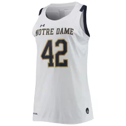 Women's Under Armour White Notre Dame Fighting Irish Replica Swingman Basketball Jersey -Under Armor shop 5423183 ALT2