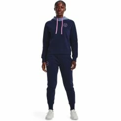 Women's Under Armour Rival Fleece Colorblock Hoodie -Under Armor shop 5556876 ALT2