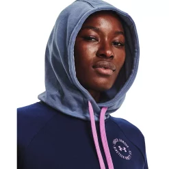 Women's Under Armour Rival Fleece Colorblock Hoodie -Under Armor shop 5556876 ALT3