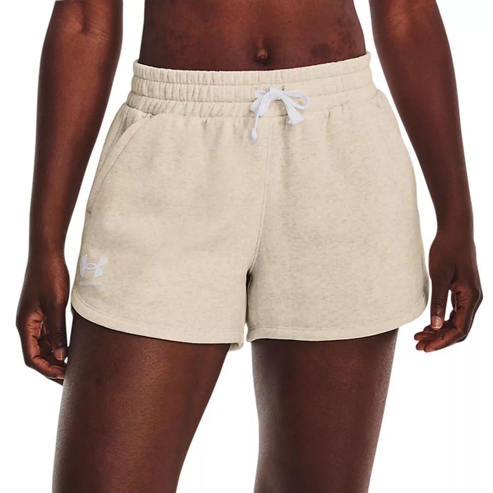 Women's Under Armour Rival Fleece Shorts Women's Under Armour Rival Fleece Shorts -Under Armor shop 5557137 Oatmeal Light Heather