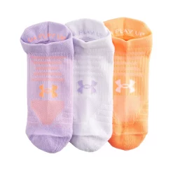 Women's Under Armour UA 3 Pack No Show Play Up Tab Socks -Under Armor shop 5573252 ALT2 sw