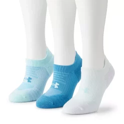 Women's Under Armour UA 3 Pack No Show Play Up Tab Socks