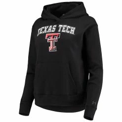 Women's Under Armour Black Texas Tech Red Raiders All Day Team Fleece Pullover Hoodie -Under Armor shop 5603174 ALT2