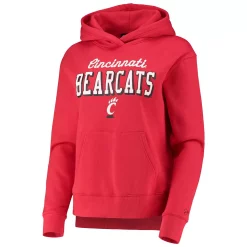 Women's Under Armour Red Cincinnati Bearcats Cincy All Day Fleece Pullover Hoodie -Under Armor shop 5604484 ALT2