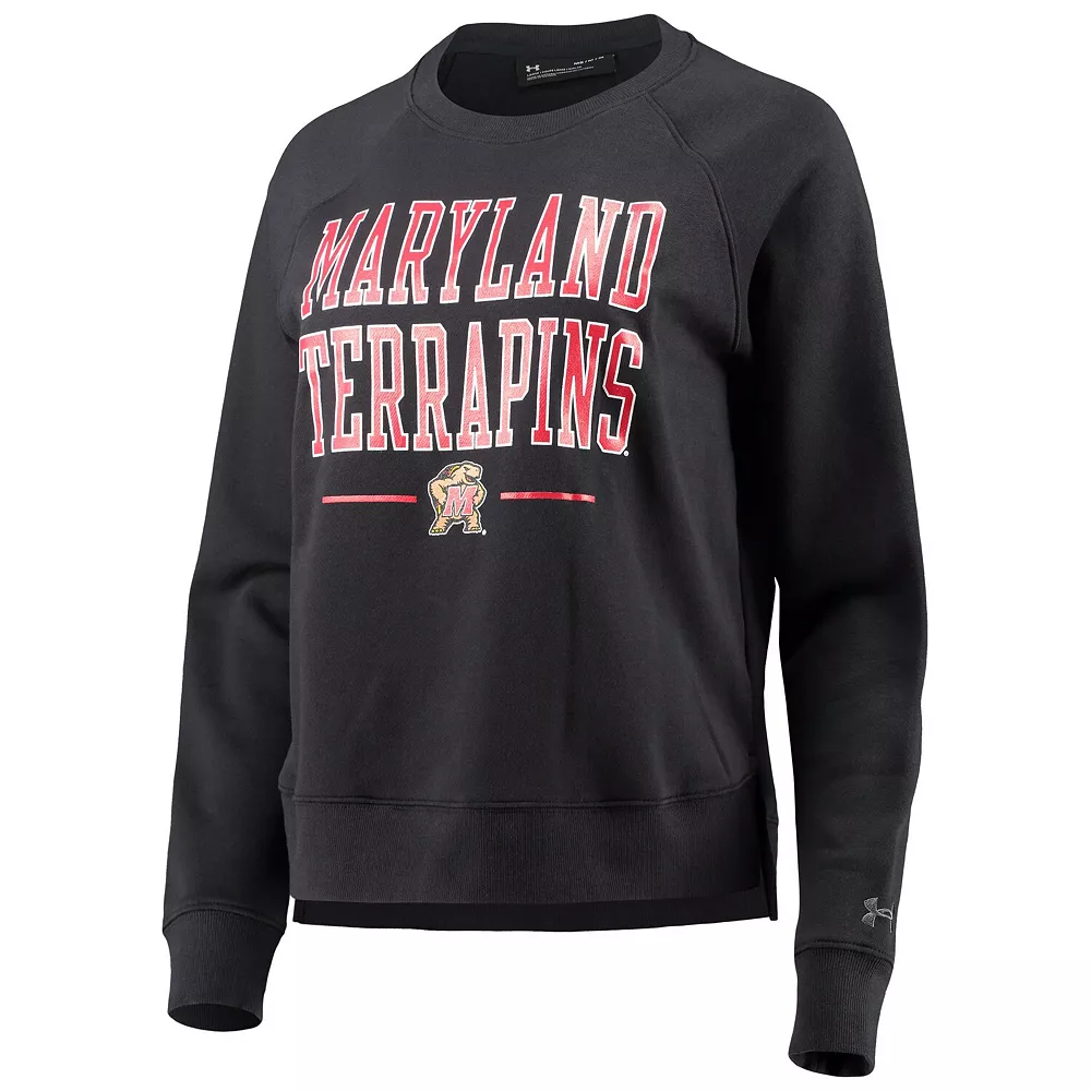 Women's Under Armour Black Maryland Terrapins All Day Fleece Raglan Pullover Sweatshirt Women's Under Armour Black Maryland Terrapins All Day Fleece Raglan Pullover Sweatshirt -Under Armor shop 5606641 ALT2