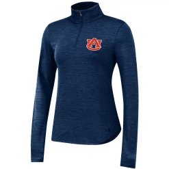 Women's Under Armour Navy Auburn Tigers Vent Space-Dye Performance Quarter-Zip Jacket -Under Armor shop 5762874 ALT2