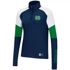 Women's Under Armour Navy Notre Dame Fighting Irish Sleeve Hit Raglan Quarter-Zip Jacket 2 Women's Under Armour Navy Notre Dame Fighting Irish Sleeve Hit Raglan Quarter-Zip Jacket -Under Armor shop 5821111 ALT2