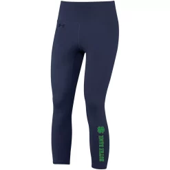 Women's Under Armour Navy Notre Dame Fighting Irish Motion Performance Ankle-Cropped Leggings -Under Armor shop 5938408 ALT2
