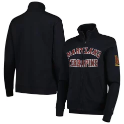 Women's Under Armour Black Maryland Terrapins All Day Full-Zip Jacket