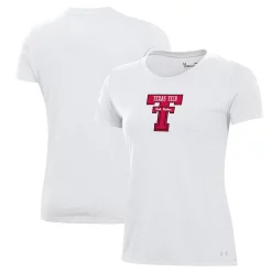 Women's Under Armour White Texas Tech Red Raiders Throwback T-Shirt