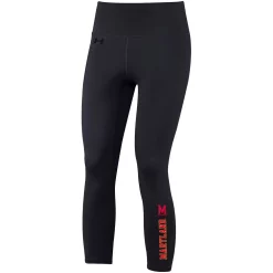 Women's Under Armour Black Maryland Terrapins Motion Performance Ankle-Cropped Leggings -Under Armor shop 5951513 ALT2