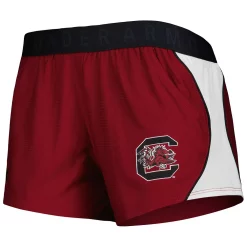Women's Under Armour Garnet/Black South Carolina Gamecocks Game Day Tech Mesh Performance Shorts -Under Armor shop 5968111 ALT2