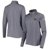 Women's Under Armour Charcoal Notre Dame Fighting Irish Tech Mesh Performance Quarter-Zip Jacket
