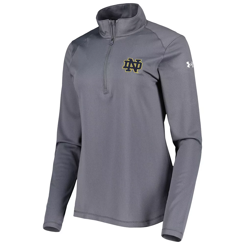 Women's Under Armour Charcoal Notre Dame Fighting Irish Tech Mesh Performance Quarter-Zip Jacket Women's Under Armour Charcoal Notre Dame Fighting Irish Tech Mesh Performance Quarter-Zip Jacket -Under Armor shop 5981094 ALT2