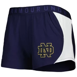 Women's Under Armour Navy/Gold Notre Dame Fighting Irish Game Day Tech Mesh Performance Shorts 2 Women's Under Armour Navy/Gold Notre Dame Fighting Irish Game Day Tech Mesh Performance Shorts -Under Armor shop 5982658 ALT2