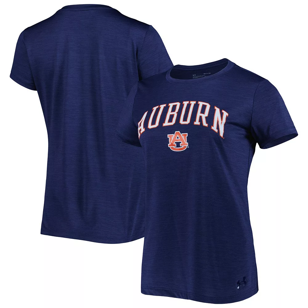 Women's Under Armour Heather Navy Auburn Tigers Vent Tech Arch Logo Performance T-Shirt Women's Under Armour Heather Navy Auburn Tigers Vent Tech Arch Logo Performance T-Shirt -Under Armor shop 5983002 ALT