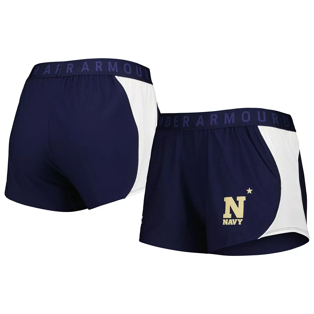 Women's Under Armour Navy/White Navy Midshipmen Game Day Tech Mesh Performance Shorts Women's Under Armour Navy/White Navy Midshipmen Game Day Tech Mesh Performance Shorts -Under Armor shop 5993958