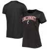 Women's Under Armour Heather Black Cincinnati Bearcats Vent Tech Arch Logo Performance T-Shirt