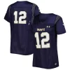 Women's Under Armour #12 Navy Navy Midshipmen Replica Team Football Jersey